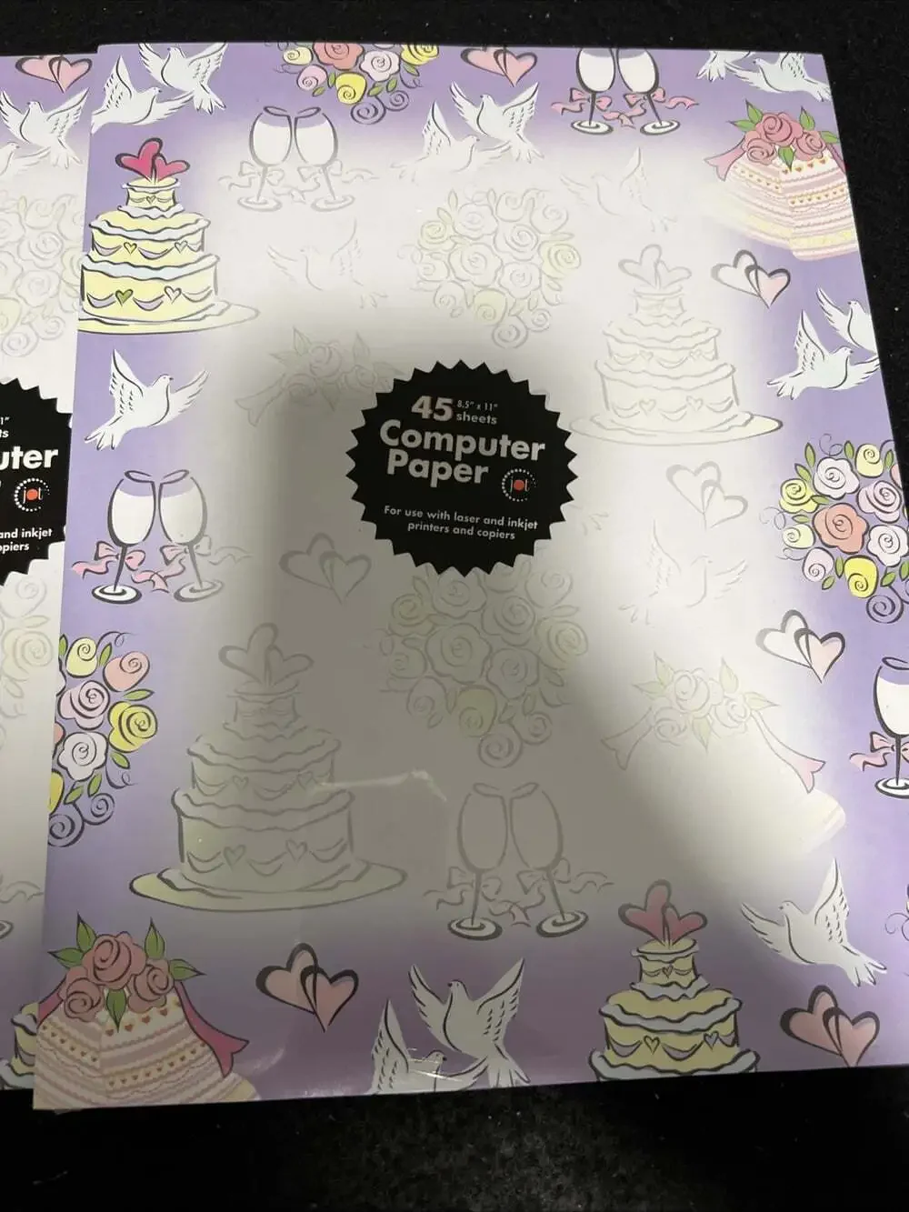 Wedding Marriage Stationery Paper Jot 45 Sheets 8.5